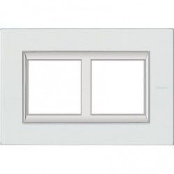 MARCO 2 ELEMENTOS CRISTAL BTICINO AXOLUTE HA4802M2HVKA