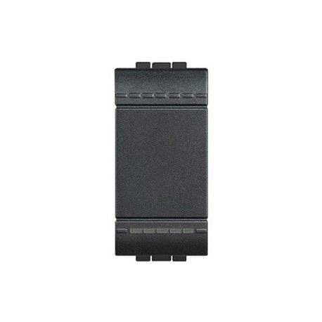 INTERRUPTOR ESTRECHO ANTRACITA BASCULANTE ILUMINABLE BTICINO LIVINGLIGHT L4001A