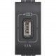 CARGADOR USB ESTRECHO ANTRACITA BTICINO LIVINGLIGHT L4285C1