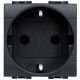 BASE DE ENCHUFE ANTRACITA BTICINO LIVINGLIGHT L4141