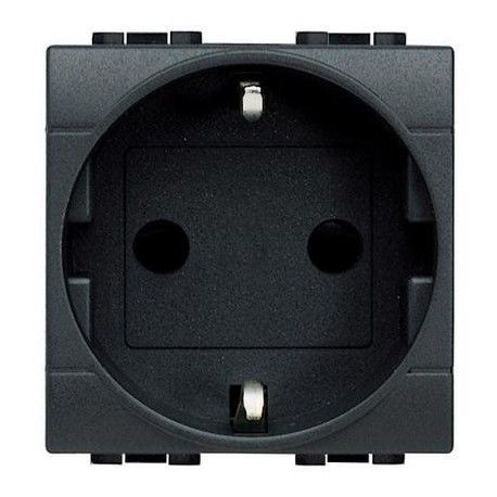 BASE DE ENCHUFE ANTRACITA BTICINO LIVINGLIGHT L4141