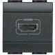 BASE CONECTOR HDMI ANTRACITA BTCINO LIVINGLIGHT L4284