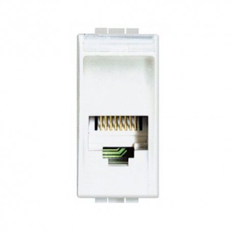 TOMA DE TELEFONO RJ11 ESTRECHA BLANCO BTICINO LIVINGLIGHT N4258-11N