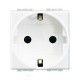 BASE DE ENCHUFE BLANCO BTICINO LIVINGLIGHT N4141A