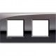MARCO 2 ELEMENTOS ESTAÑO BTICINO LIVINGLIGHT AIR LNE4802M2PT