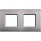 MARCO 2 ELEMENTOS NIQUEL MATE BTICINO LIVINGLIGHT AIR LNE4802M2NK