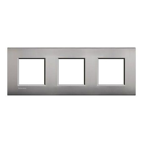 MARCO 3 ELEMENTOS NIQUEL MATE BTICINO LIVINGLIGHT AIR LNE4802M3NK