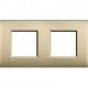 MARCO 2 ELEMENTOS ORO MATE BTICINO LIVINGLIGHT AIR LNE4802M2OF