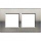 MARCO 2 ELEMENTOS ACERO PULIDO BTICINO LIVINGLIGHT LNA4802M2ACS