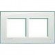 MARCO 2 ELEMENTOS AGUA MARINA BTICINO LIVINGLIGHT LNA4802M2KA