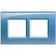 MARCO 2 ELEMENTOS AZUL BTICINO LIVINGLIGHT LNA4802M2AD