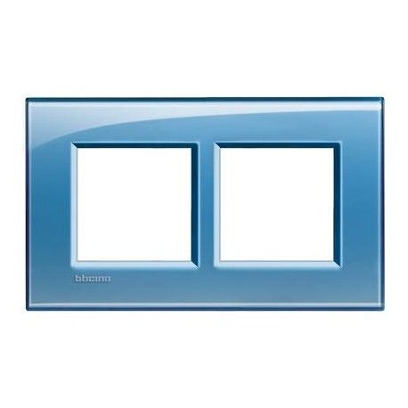 MARCO 2 ELEMENTOS AZUL BTICINO LIVINGLIGHT LNA4802M2AD
