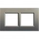 MARCO 2 ELEMENTOS GRIS PULIDO BTICINO LIVINGLIGHT LNA4802M2AE