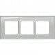 MARCO 3 ELEMENTOS GRIS HIELO BTICINO LIVINGLIGHT LNA4802M3KG