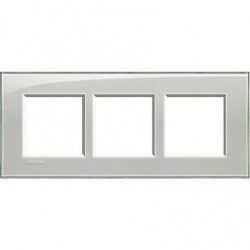 MARCO 3 ELEMENTOS GRIS HIELO BTICINO LIVINGLIGHT LNA4802M3KG