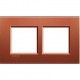 MARCO 2 ELEMENTOS LADRILLO BTICINO LIVINGLIGHT LNA4802M2RK