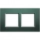 MARCO 2 ELEMENTOS VERDE BTICINO LIVINGLIGHT LNA4802M2PK