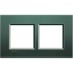 MARCO 2 ELEMENTOS VERDE BTICINO LIVINGLIGHT LNA4802M2PK