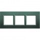MARCO 3 ELEMENTOS VERDE PULIDO BTICINO LIVINGLIGHT LNA4802M3PK