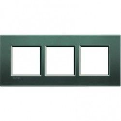 MARCO 3 ELEMENTOS VERDE PULIDO BTICINO LIVINGLIGHT LNA4802M3PK
