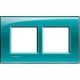 MARCO 2 ELEMENTOS VERDE OCEANO BTICINO LIVINGLIGHT LNA4802M2VD