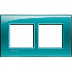 MARCO 2 ELEMENTOS VERDE OCEANO BTICINO LIVINGLIGHT LNA4802M2VD