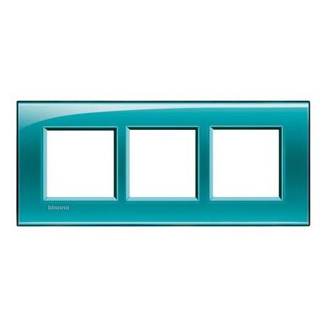 MARCO 3 ELEMENTOS VERDE OCEANO BTICINO LIVINGLIGHT LNA4802M3VD