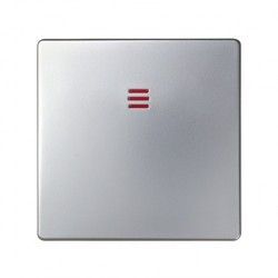 TECLA ALUMINIO INTERRUPTOR/CONMUTADOR LUMINOSO SIMON 82 82011-33