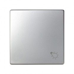 TECLA ALUMINIO PULSADOR LUZ SIMON 82 82018-33