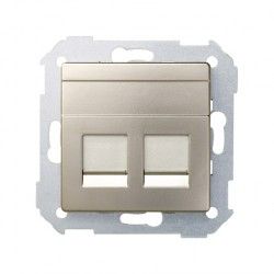 TAPA CAVA INFORMÁTICA 2 CONECTORES AMP SIMON 82 82006-34