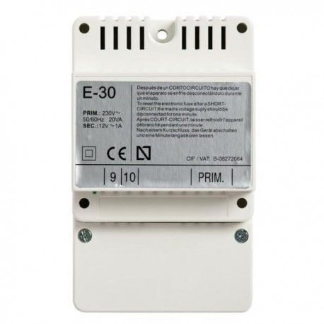 FUENTE ALIMENTACION PARA PORTEROS AUTOMÁTICOS TEGUI 375004