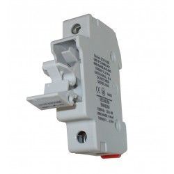 BASE PORTAFUSIBLE 10X38 1 POLO F/CARRIL