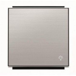 TECLA ACERO INOXIDABLE CON SIMBOLO LUZ NIESSEN SKY 8504.2 AI