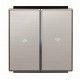 TECLA DOBLE ACERO INOXIDABLE PERSIANAS NIESSEN SKY 8544 AI