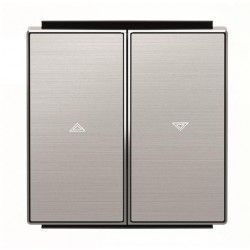 TECLA DOBLE ACERO INOXIDABLE PERSIANAS NIESSEN SKY 8544 AI