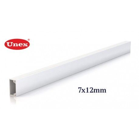 CANALETA BLANCA 7x12 MM U23X UNEX 78010-2