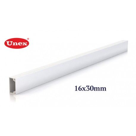CANALETA BLANCA 16x30 MM U23X UNEX 78033-2