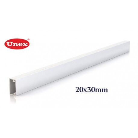 CANALETA BLANCA 20x30 MM U23X UNEX 78043-2