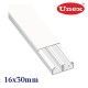 CANALETA BLANCA DOBLE CON TABIQUE 16x30 MM U23X UNEX 78083-2
