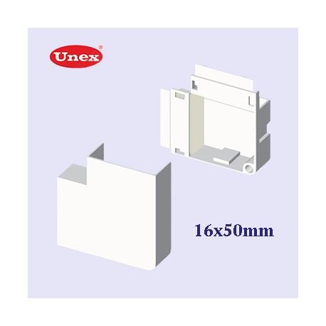 ANGULO PLANO BLANCO 16x50 MM U24X UNEX 78235-2