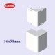 ANGULO EXTERIOR BLANCO 16x50 MM U24X UNEX 78285-2