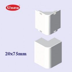 ANGULO EXTERIOR BLANCO 20x75 MM U24X UNEX 78297-2