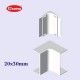 ANGULO INTERIOR BLANCO 20x30 MM U24X UNEX 78343-2