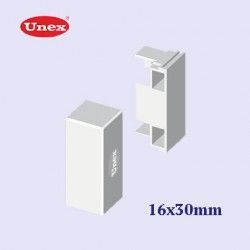 TAPA FINAL BLANCA 16x30 MM U24X UNEX 78383-2