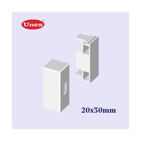 TAPA FINAL BLANCA 20x30 MM U24X UNEX 78393-2