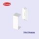 CUBREJUNTAS BLANCA 16x16 MM U24X UNEX 78531-2