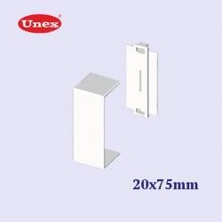 CUBREJUNTAS BLANCA 20x75 MM U24X UNEX 78547-2