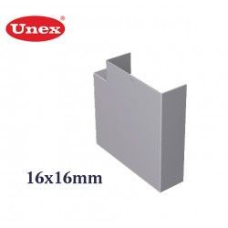 ANGULO PLANO GRIS 16x16 MM U24X UNEX 78231-04