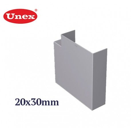 ANGULO PLANO GRIS 20x30 MM U24X UNEX 78243-04