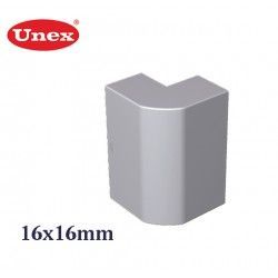 ANGULO EXTERIOR GRIS 16x16 MM U24X UNEX 78281-04